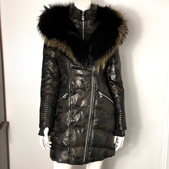 Rudsak SIA Leather jacket with Fur lined hood - Picture 9 of 17